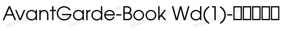 AvantGarde-Book Wd(1)字体转换